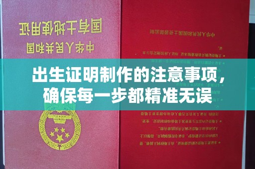 城固出生证明制作的注意事项，确保每一步都精准无误