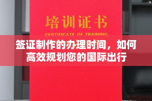 城固签证制作的办理时间，如何高效规划您的国际出行