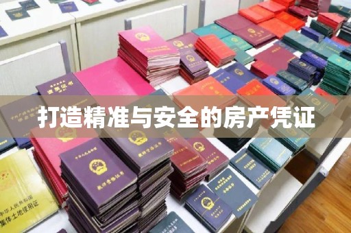 城固打造精准与安全的房产凭证